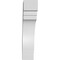 Ekena Millwork 3-in. W x 10-in. D x 14-in. H Pescadero Architectural Grade PVC Knee Brace BRCP03X10X14PEC - alternate 5